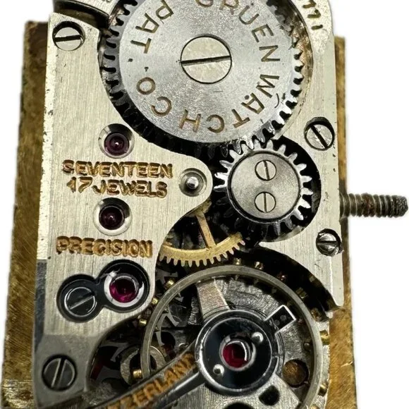 Vintage Gruen Claw Style Lugs Ladies Mechanical Wristwatch 350 10k Gold Filled - Picture 4 of 5